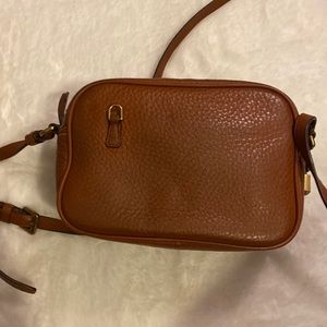 J. Crew leather camera bag
